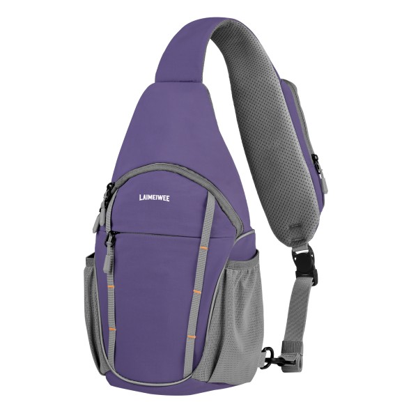 LAIMEIWEE Crossbody Sling Bag for Men & Women, Water-Resistant Chest Pack with RFID Blocking, Lightweight Travel Backpack with 11" iPad Compartment, Ideal for Hiking, Commuting, Outdoor Activities
